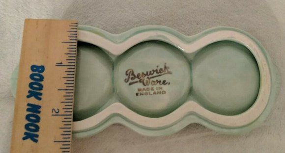 Beswick Wayside Cruet set 1930's pepper salt mustard base Nevada Silver d&a UK - Picture 8 of 12